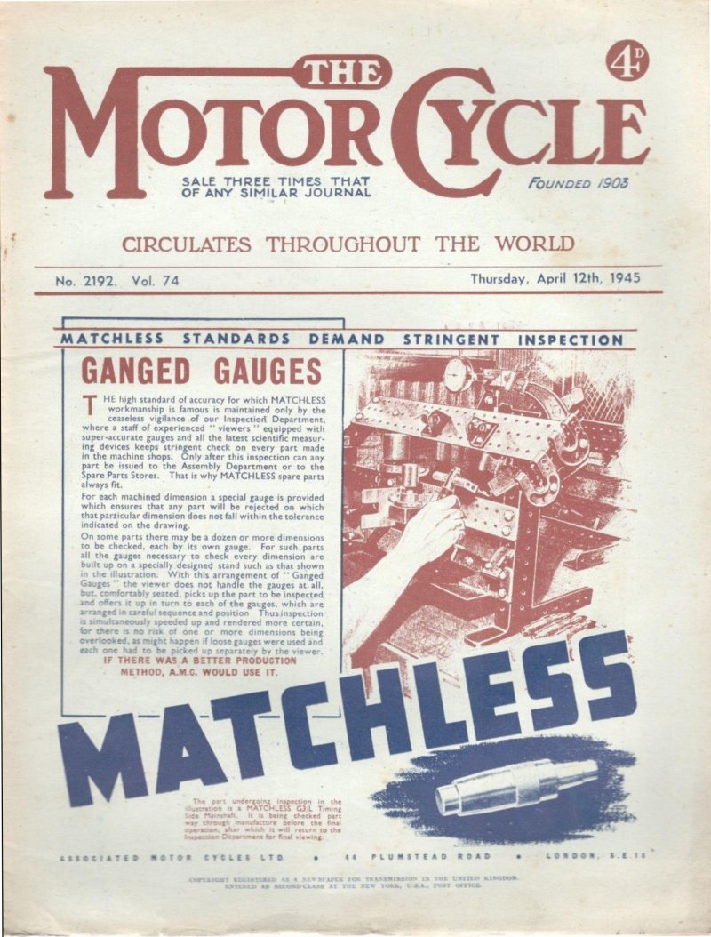 Inspection - ganged gauges