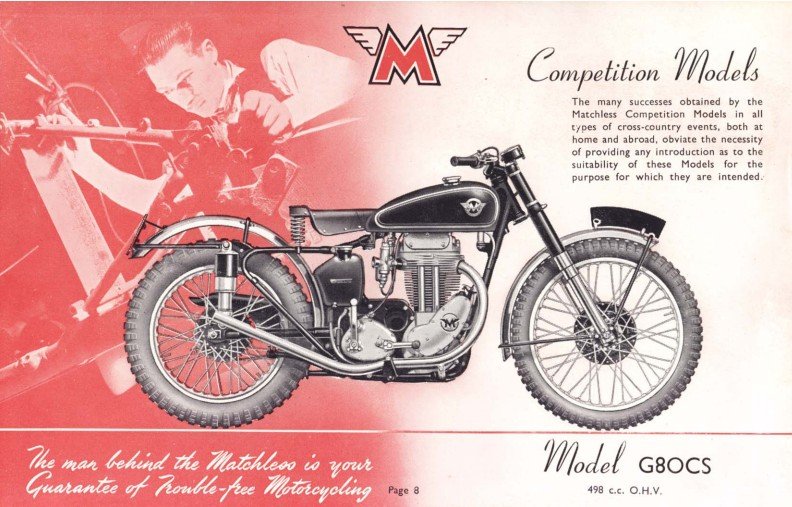 Man Behind Matchless - Competition shop