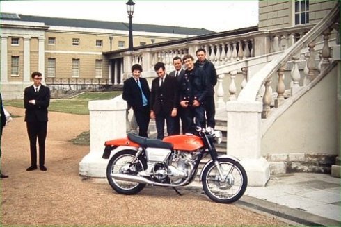 Commando bike and some of Woolwich developement team pic