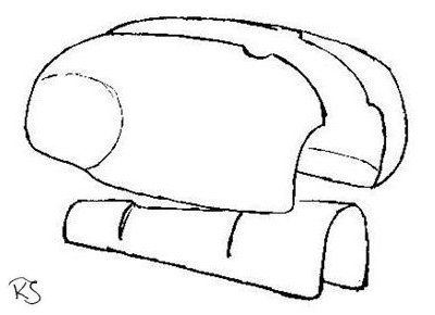 Petrol tank pressings sketch