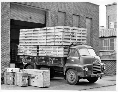 Lorry leaving packing department