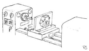 Semi-auto horizontal borer sketch